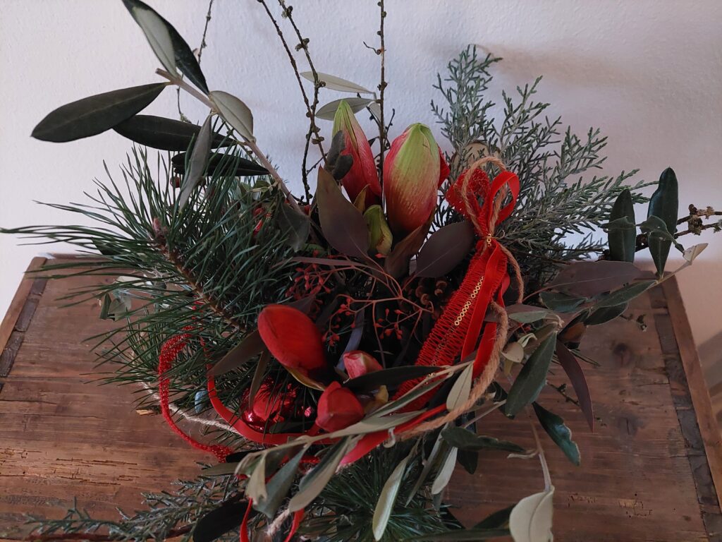 Strauß mit Amaryllis