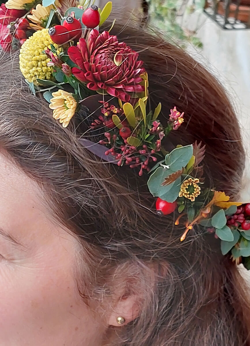 Herbstlicher Haarkranz